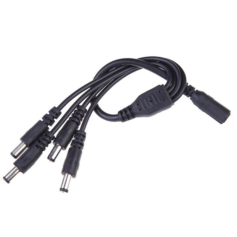 

CCTV Security Camera 2.1mm 1 to 4 Port Power Splitter Cable Pigtails 12V DC lb HR
