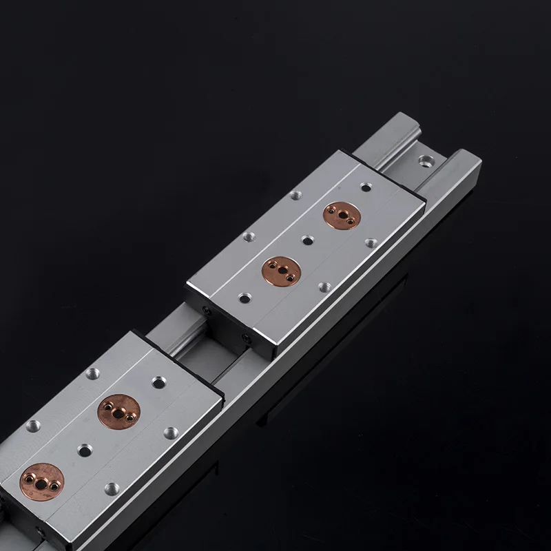 

6 PCS white built-in double linear guide slider sliding table SGR35-2500mm +2 PC SGB35 4 wheel carriage