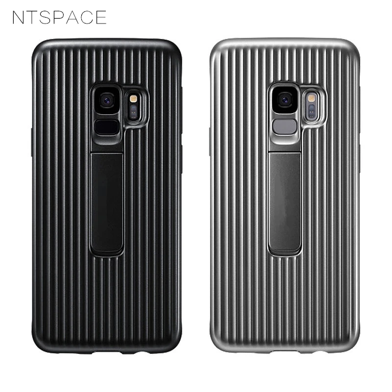 

For Samsung Galaxy S9 S8 Plus S7 Edge Case PC+TPU Shockproof Cover For Samsung Galaxy A8 Plus J3 J5 J7 Holder Stand Case Coque
