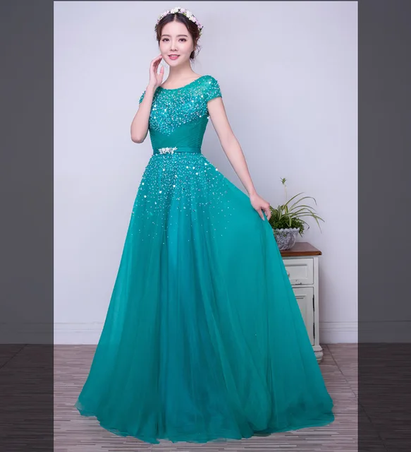 Lomg Prom Dresses Turquoise