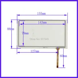 Zhiyusun Новый 6.2 дюймов Сенсорный экран 155 мм * 88 мм для 6.2 GPS стекло 155*88 tble Совместимость xwt715 для солинг GPS touch