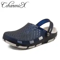 CcharmiX 2019 летние мужские сандалии воды пляжные мужские сабо мужские прозрачные сандалии мужская обувь повара легкий сандалии садовые Сабо