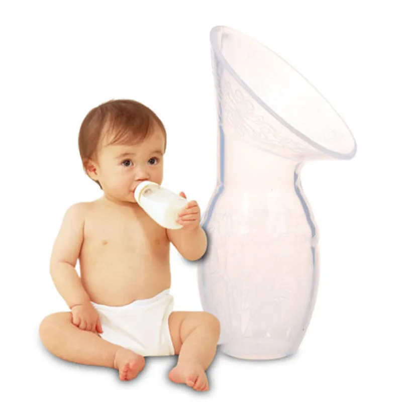 

100ml Manual Breast Pump Accessories Silicone Maternal Milk Collector Holder Baby Breastfeeding Bottle Puerperal Nursing Pump