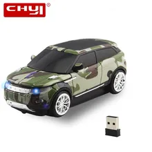 CHYI, автомобильная беспроводная компьютерная мышь, эргономичная, Mini Rover, оптическая, Usb, PC, Mause, камуфляжная, мультяшная, 3d, автомобильная форма, подарок, мыши для ноутбука