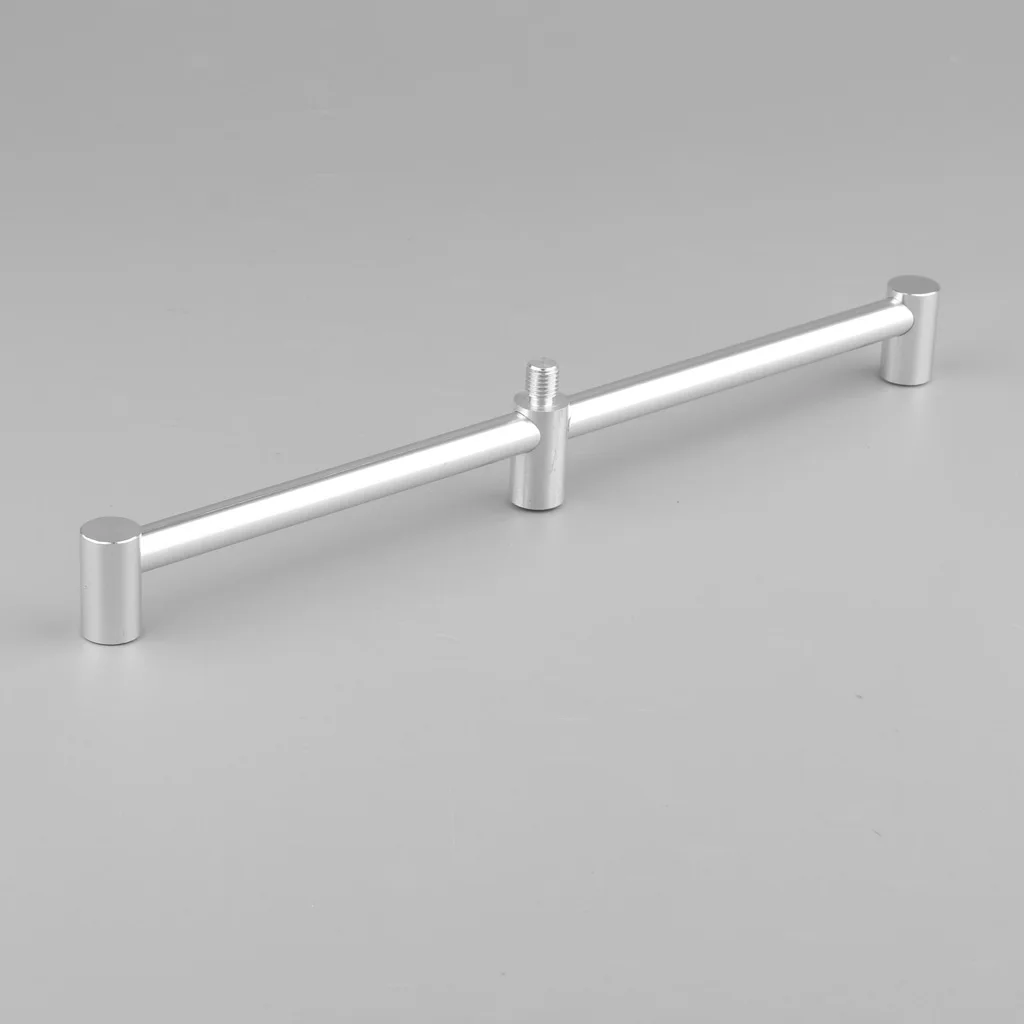 Aluminum Alloy Fishing Buzz Bars Buzzer Bar for 3 Bite Alarms / Rod Holder / Bank Sticks