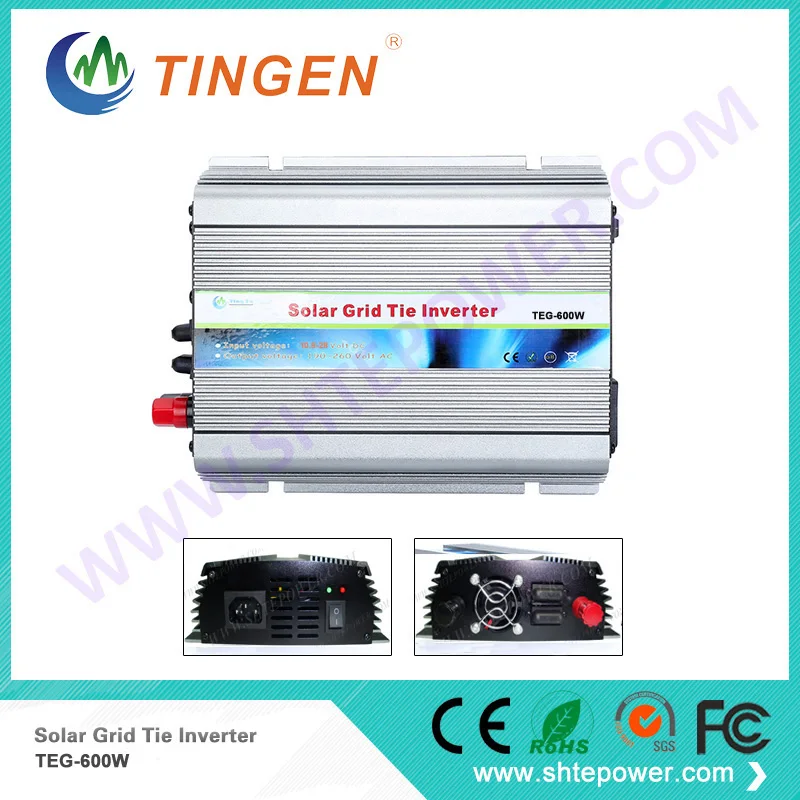 600 Вт Солнечный инвертор со светодиодной TEG-600W 12 В постоянного тока 24 вход