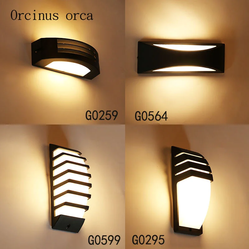 European minimalist modern outdoor wall lamp balcony aisle, American Creative waterproofing courtyard LED wall lamp European minimalist modern outdoor wall lamp balcony aisle, American Creative waterproofing courtyard LED wall lamp