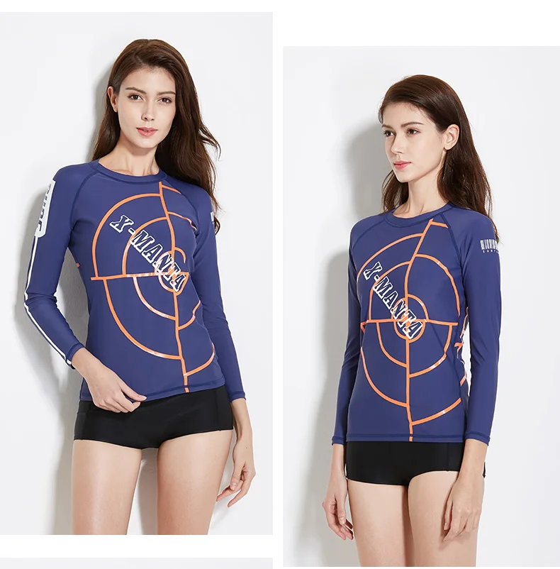 DIVE&SAIL Women's Rash Guard Base Layer Wetsuits UPF50 Protection Youth