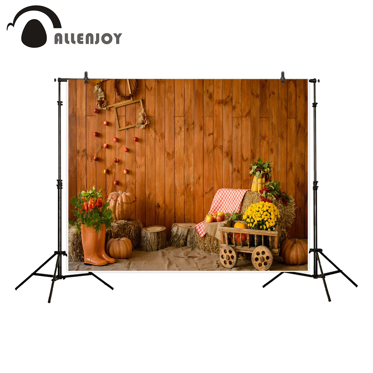 Allenjoy фон для фотографии студийная Тыква деревянный дом сельская местность
