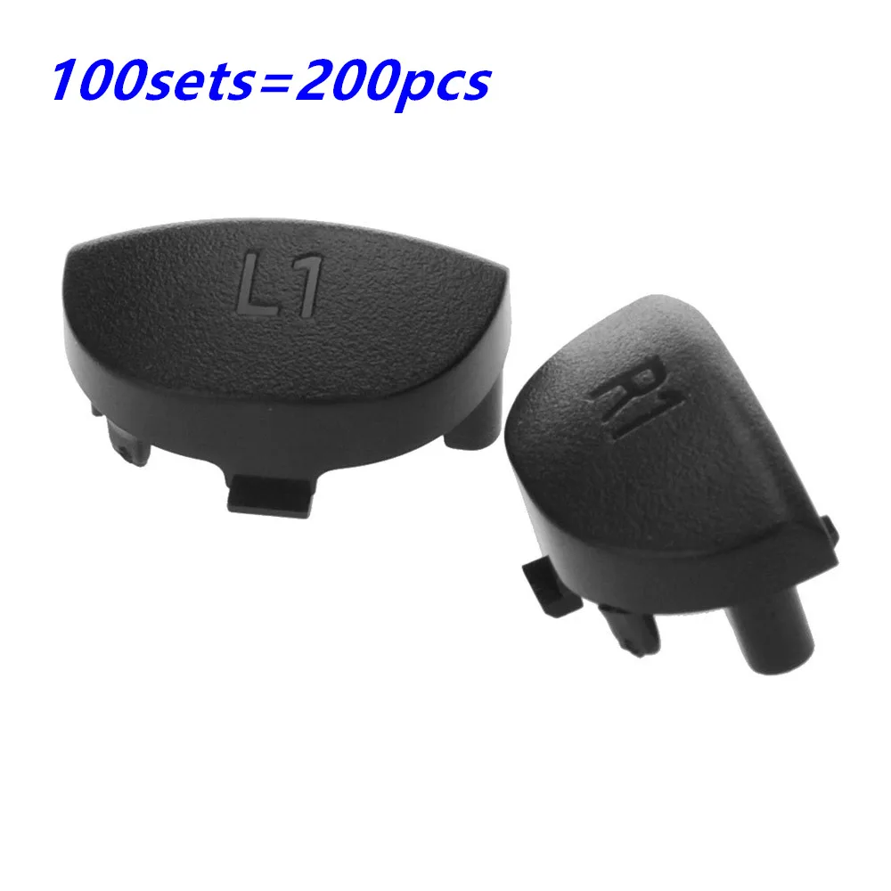 100 комплекты набор запасных частей для sony Playstation 4 PS4 геймпад пружины L2 R2 L1 R1 пусковых кнопок на ремонт Запчасти - Цвет: 100 sets R1 L1
