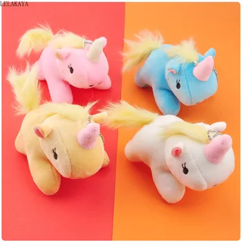 

New Arrival Plush Keychains Pendant Cartoon Animals Unicorn Soft Stuffed Bag Xmas Gift Mini Horse Colorful Children Fashion Doll