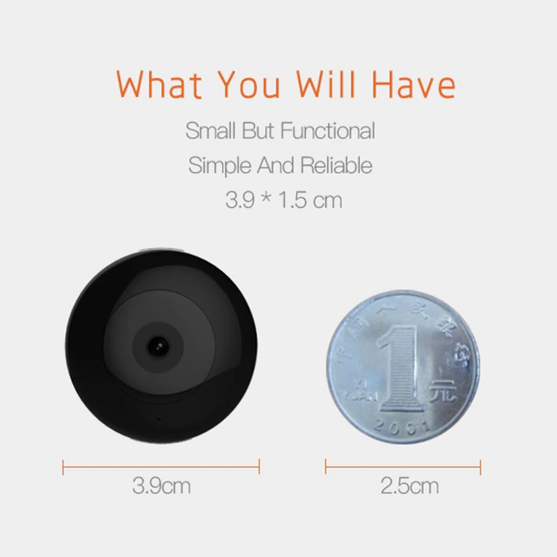 Мини камера Wi Fi IP с датчиком движения 720P мини HD ночным видением для iphone Android видео