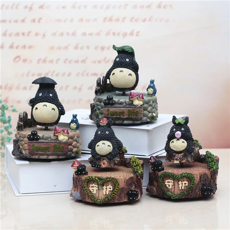 Креативная симпатичная музыкальная шкатулка Totoro Clockwork с орнаментом Мой сосед