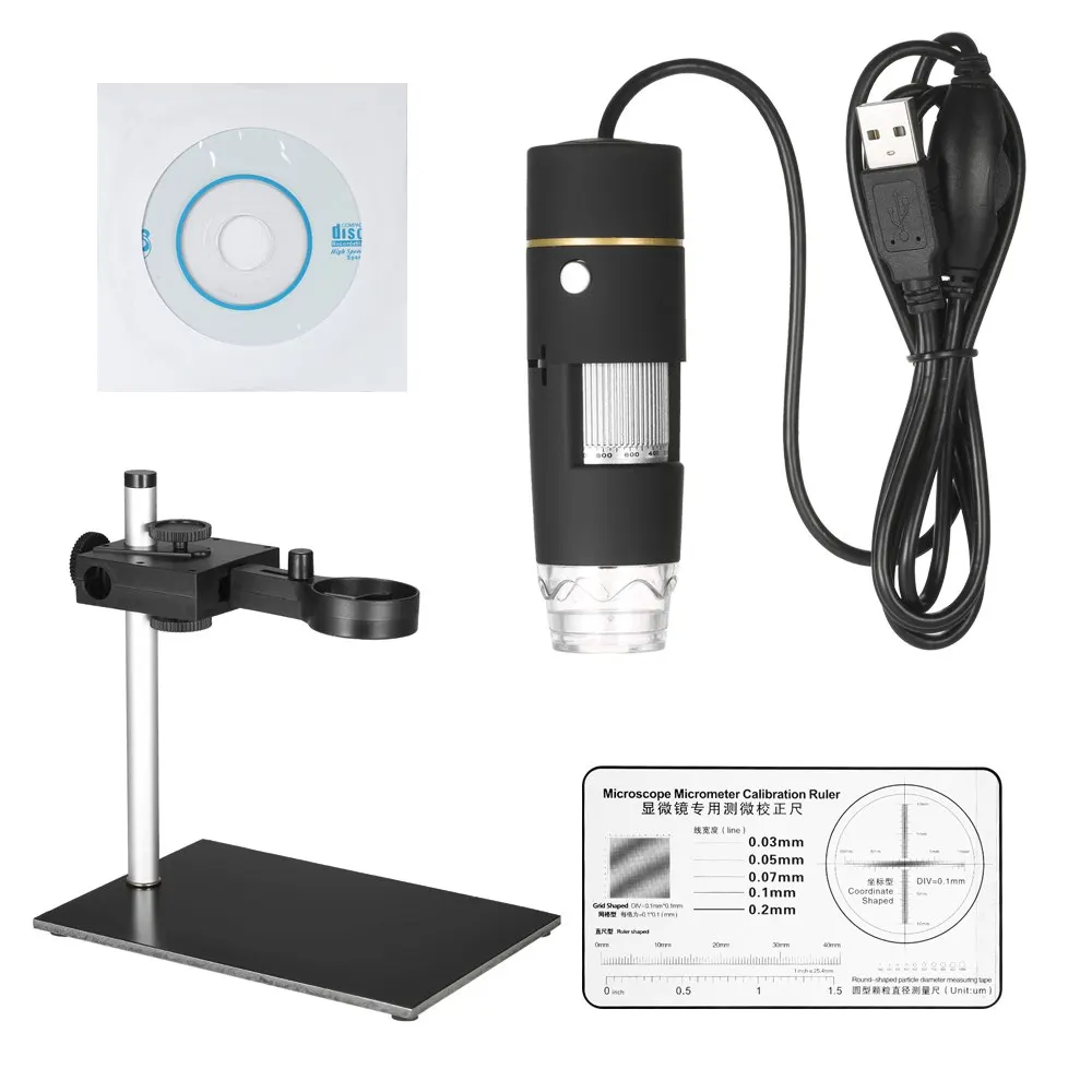 KKmoon 0.3MP 1000X 8LED цифровой микроскоп электронный usb-микроскоп Камера Эндоскоп OTG функция зума видеолупа+ подставка