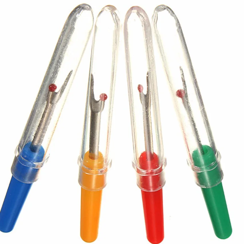 

CIASSTHREE 4Pcs Plastic Handle Craft Thread Cutter Seam Ripper Stitch Unpicker Sewing Tool 4PCS 10PCS 109R Ripper