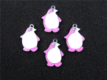 

AE628 Mix Color 20Pcs Alloy Metal Enamel Penguin Charms Pendant 30x22mm