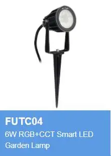 FUTC01 FUTC02 FUTC03 FUTC04 FUTC05 IP65 Водонепроницаемый 6 Вт 9 Вт 15 Вт 25 Вт RGB+ CCT светильник для газона AC 110 V-220 V DC24V открытый садовый светильник ing - Испускаемый цвет: FUTC04 Lamp