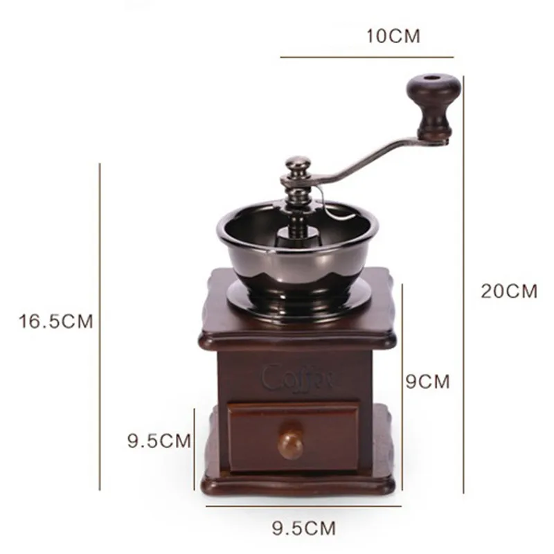 

LBME Manual Coffee Grinder, Hand Coffee Beans Grinding Machine, Hand Coffee Burr Mill,Manual Bean Grinder