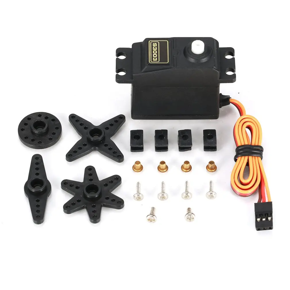 

4.8-6.0V Servo 23 sec/60 degree 4.1 kg Power Standard High Torque Servo for S3003 Futaba RC Robot Arm Racing Car Drone