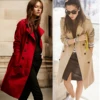 JAZZEVAR 2022 Autumn New High Fashion Brand Woman Classic Double Breasted Trench Coat Waterproof Raincoat Business Outerwear ► Photo 3/6