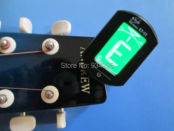 

10Pcs Clip-on Guitar Tuner Hot Sale ! 360 Degree Exquisite LCD Digital Bass Violin Ukulele Chromatic Guitar Clip Tuner Wholesale