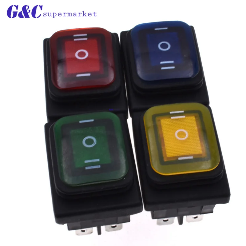 

4PCS New 4 Pin 12V LED Car Boat LED Light Rocker Toggle Switch Latching Waterproof On-Off Rocker Lock Switch