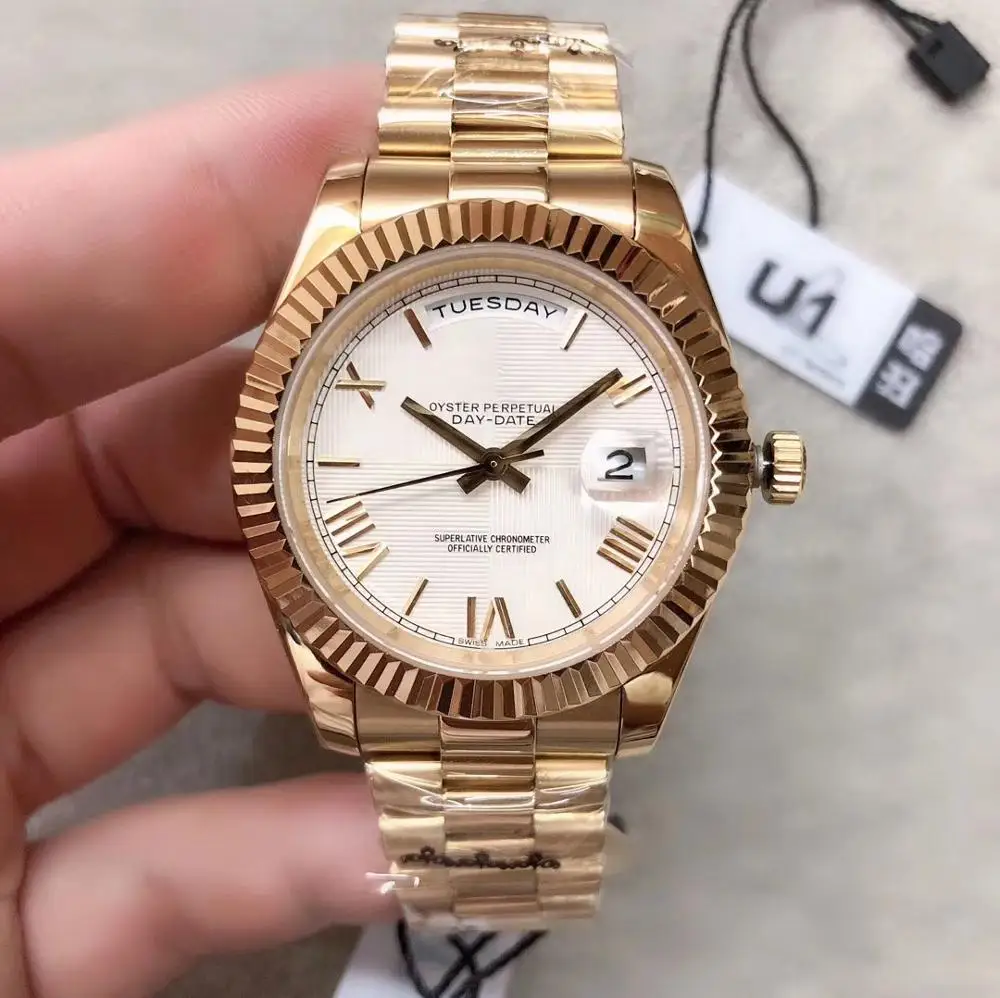 

hot sale watch DAY DATE mechanical 40MM mens watches Stainless steel bezel Stainless steel strap Wristwatches