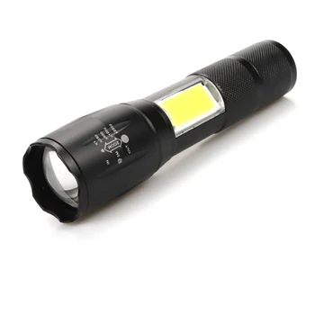 

Brand New COB aluminum alloy strong light tube A100 mini stretch zoom LED flashlight metering flashlight