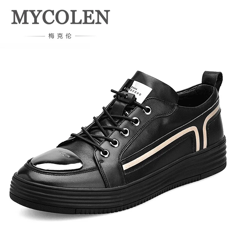 

MYCOLEN 2018 Spring Autumn Men's Casual Shoes Lace Waterproof Fashion Light Men's Shoes Height Increase Sneakers Schoenen