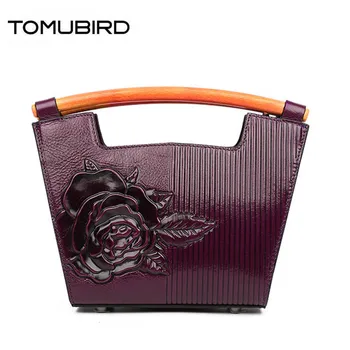 

2020 new fashion women genuine leather handbags superior Embossing cowhide leather bag famous brand women bag