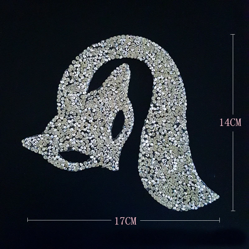 

letter Patch Iron On Badges Embroidered Applique Fox Hotfix Badge Clothes Garment Apparel Accessories