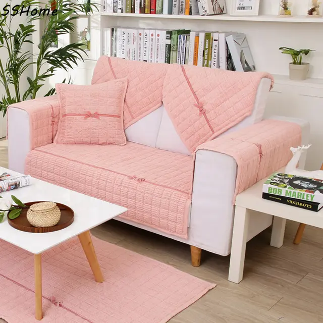 Plaid Sofa Slipcovers Solid Color Simple Modern Ultra Soft Fluffy Plaid Sofa Slipcovers Solid Color Simple Modern Ultra Soft Fluffy Couch Cushion Cloth Non Slip