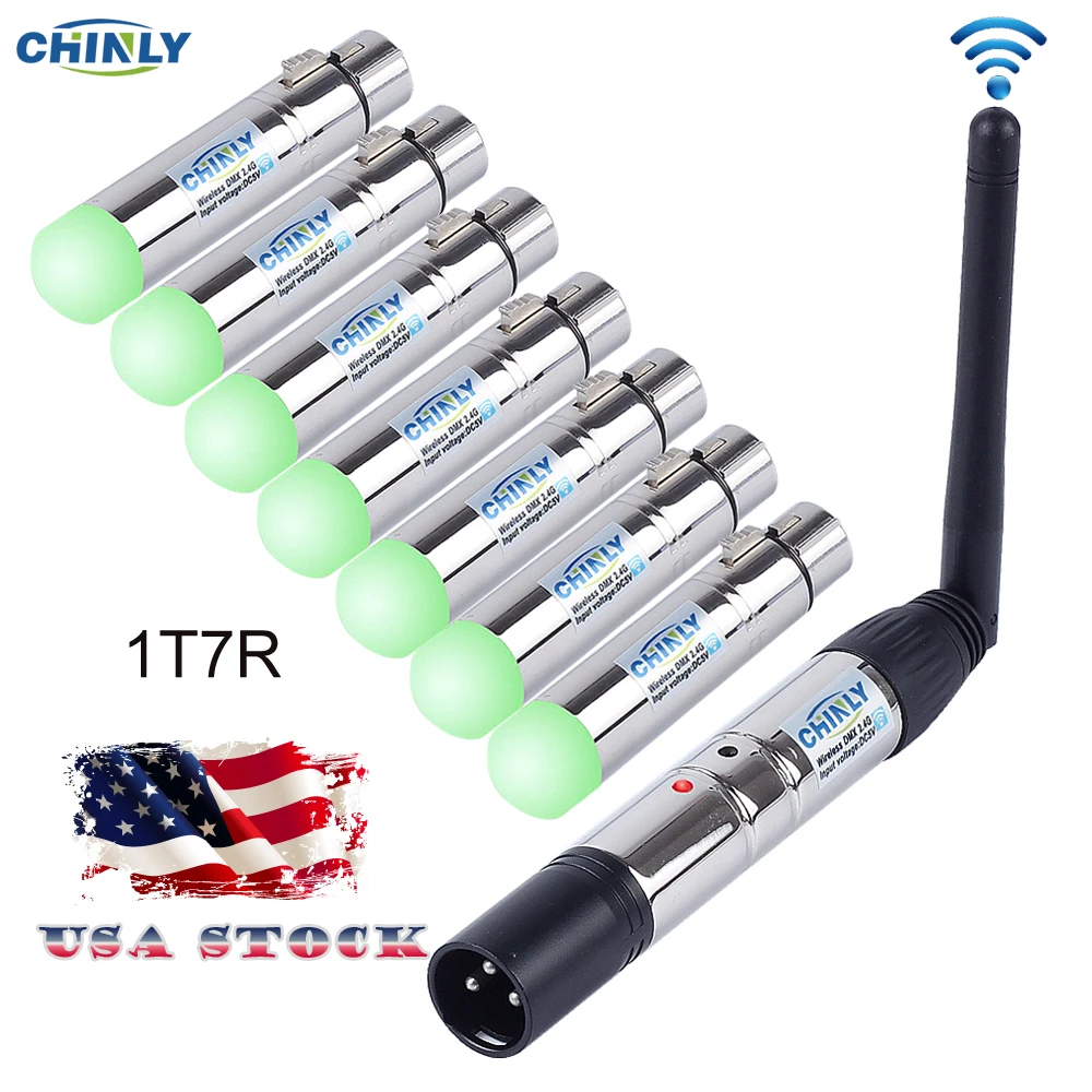 DMX Wireless Transmitter Receiver DMX512 Laser Light Controller 2.4G for Stage Effect DJ Disco DMX Transmitter Receiver US Stock DMX Wireless Transmitter Receiver DMX512 Laser Light Controller 2.4G for Stage Effect DJ Disco DMX Transmitter Receiver US Stock