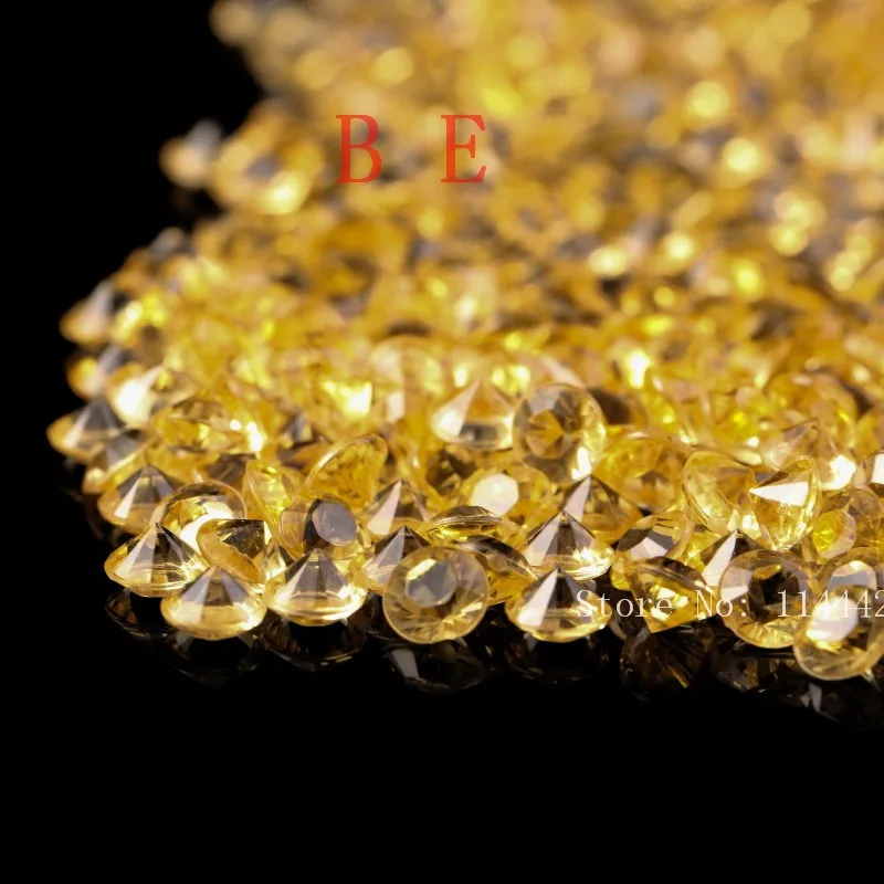 10000pcs/lot 6mm Gold Acrylic Diamond Confetti Table Scatter Confetti