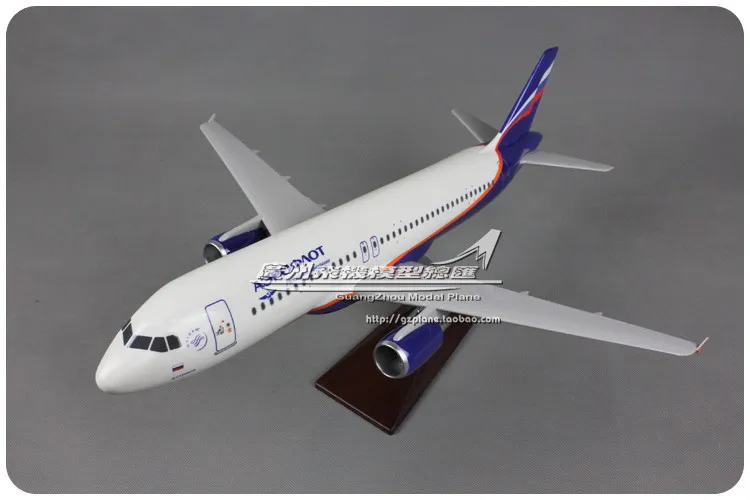 Модель самолета A320 авиакомпании Россия авиалиния декоративная модель Аэрофлота