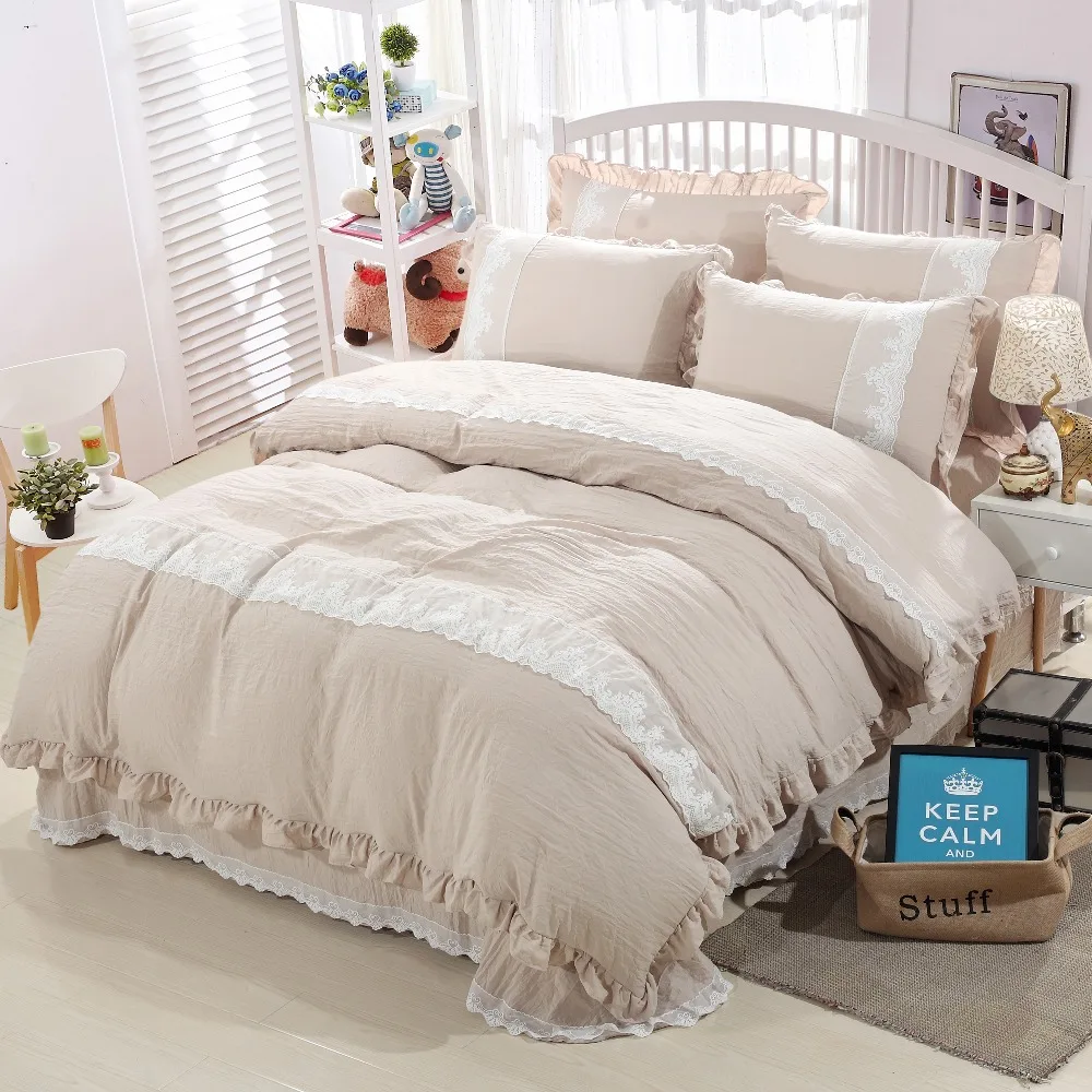 wangzhi Lightweight Cotton Duvet Cover Set Pastoral Exotic Patterns