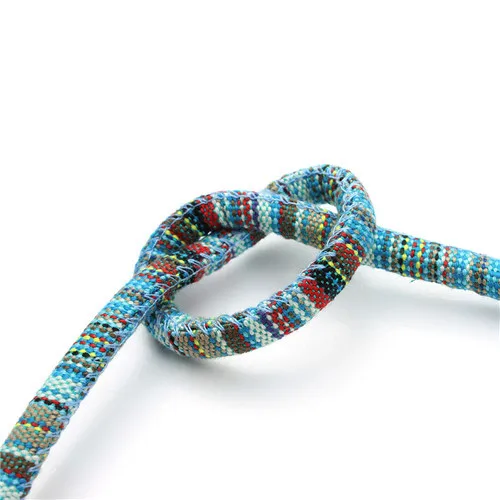 XINYAO 5 Ярд/Лот 16 цветов 6 мм ткань хлопок шнур веревка ювелирные изделия шнуры для ожерелья, браслеты, ювелирные изделия для изготовления - Цвет: 1