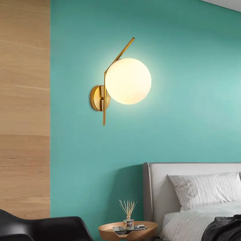 Стеклянный шар настенный светильник аппликация Murale Arandela Wandlamp Lampara Pared лестничные