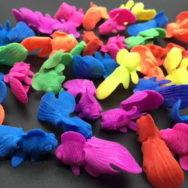 50g/lot Beautiful Goldfish Shape EVA Grow Up Toys Children's inflate