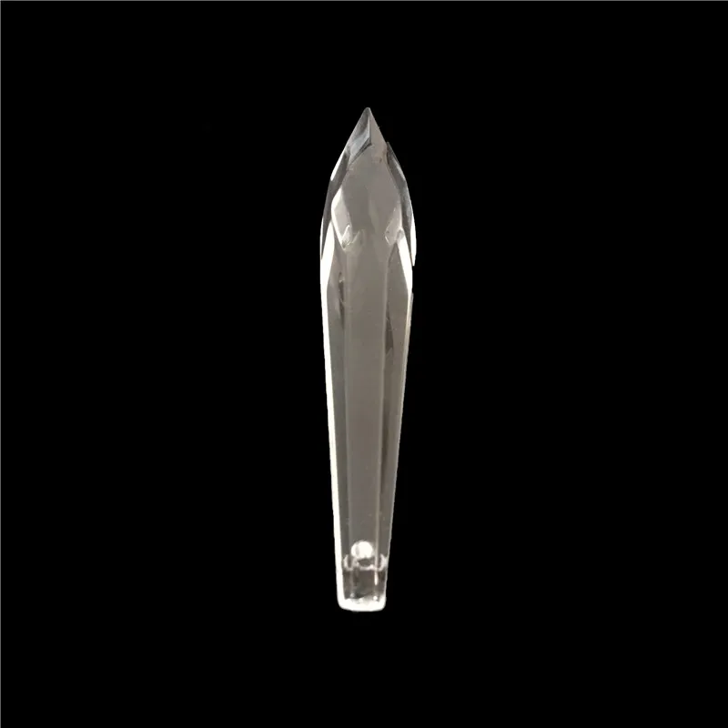 

200pcs/Lot 76mm Crystal Multi-Cuts U-DROP ICICLE PRISM FOR Hanging Crystal Chandelier Prism Parts Drop Pendant , Free Shipping