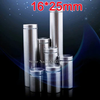 

DHL Shipping 800PCS Stainless Steel Hollow Advertising Nails Screws Bolt 16X25mm Glass Standoffs Pins