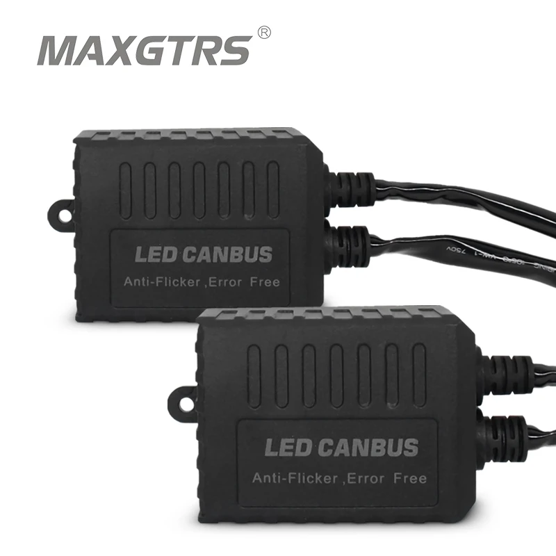 

2x Super Canbus H1 H3 H4 H7 H8 H11 9005 9006 H13 Adapter EMC Warning Car LED Decoder Canceller Headlight Fog Light IC No Error