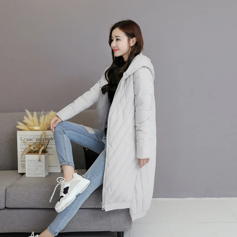 Winter Jacket Women Coats Plus Size Female Parka Hooded Loose Thick Cotton Padded Jacket Women Clothing Long Down Cotton Jacket