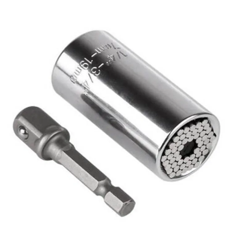 

Universal Torque Wrench Head Set Socket Sleeve 7-19mm Power Drill Ratchet Bushing Spanner Key Magic Multi Hand Tools