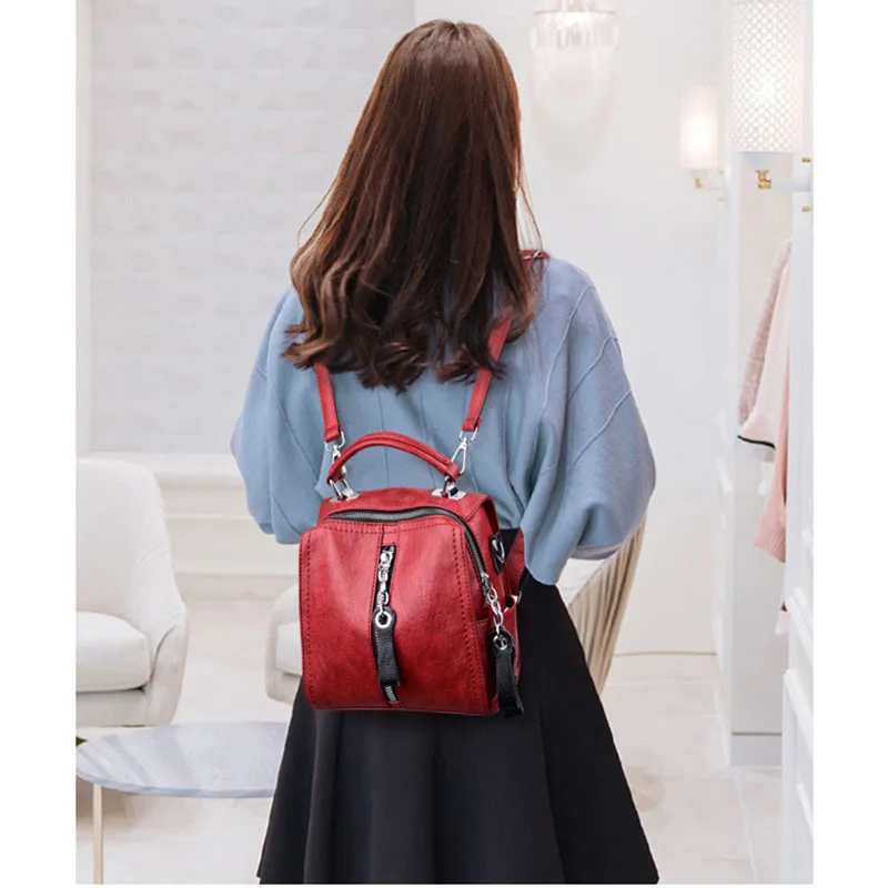 2019 Women Backpacks Women's pu Leather soft Backpacks Female school backpack women Shoulder bags for teenage girls Travel Bag 2019 Women Backpacks Women's pu Leather soft Backpacks Female school backpack women Shoulder bags for teenage girls Travel Bag