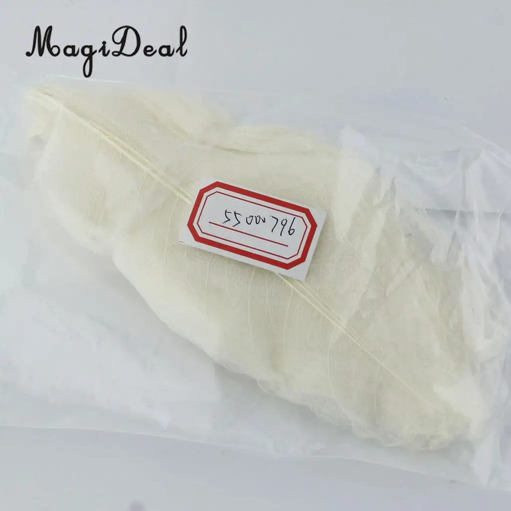 MagiDeal 50Pcs Natural Magnolia Skeleton Leaf Leaves Card Scrapbook White Wedding Party Decor Skeleton Leaves