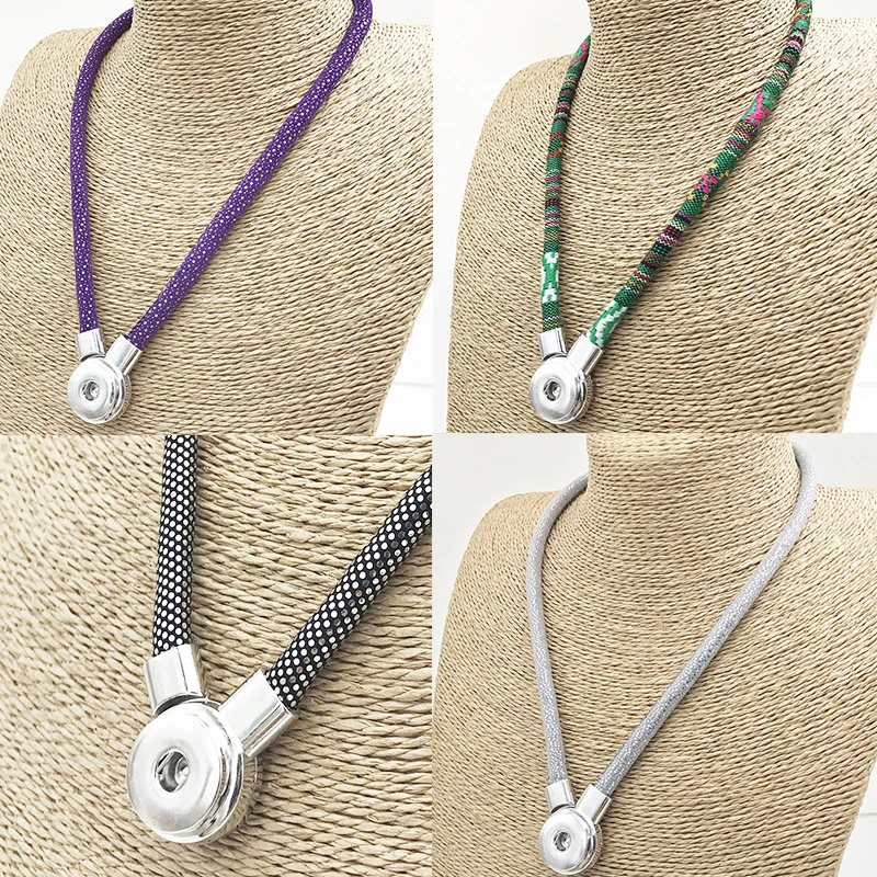 

New Snap Button Jewelry Necklace fit 18mm snaps NE990