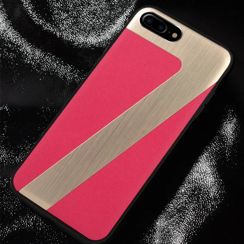

Super PU Leather Case For iPhone 7 7 plus Cover Business Style Hard Case For iPhone 7 Plus Capa Protective Skin Women Men