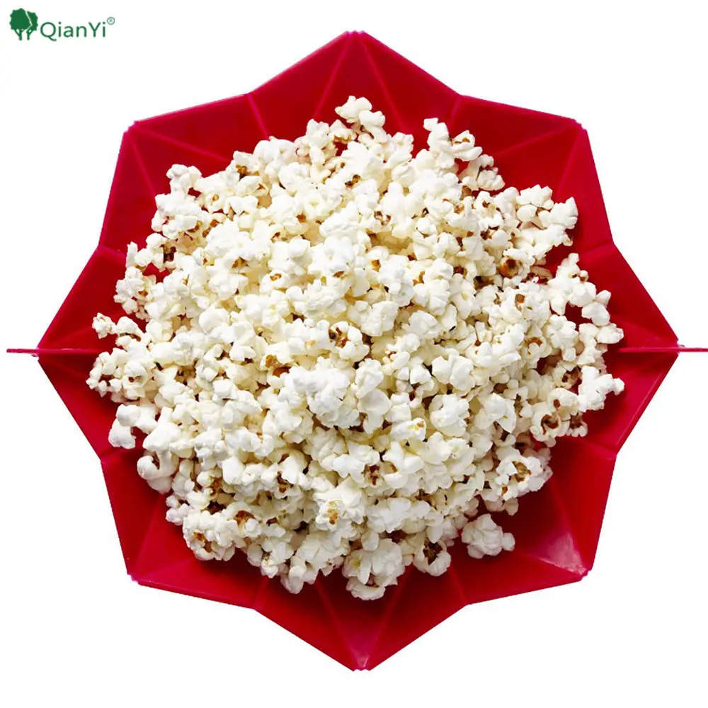 2017 Popcorn Maker Bucket Silicone Microwave Popcorn Bowl Popper Maker Container Healthy Snack