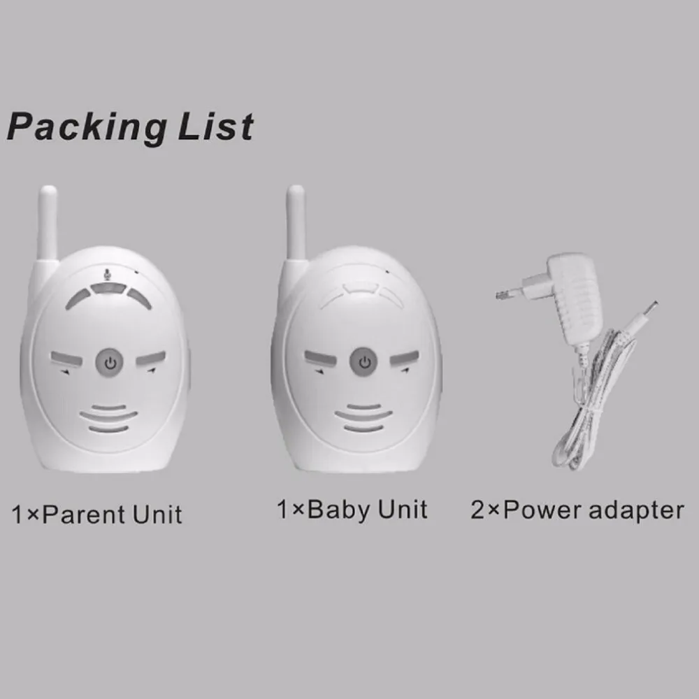 Портативный 2,4 ГГц беспроводной цифровой аудио Детский Монитор Чувствительная передача двухполосная беседа кристально чистый плач Голосовая сигнализация EU US Plug